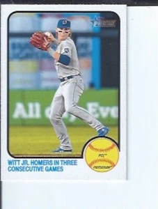 Bobby Witt Jr. Homers 2022 Topps Heritage Minors Qty - Picture 1 of 1