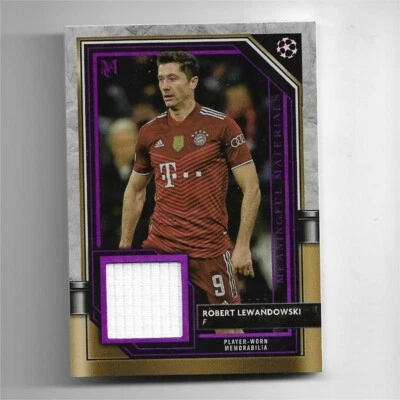 2021-22 Topps Champions League Museum Jersey Card : Robert Lewandowski #25/99 - Image 1 of 2