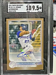 Christian Encarnacion-Strand 2022 Topps Pro Debut Auto RC /50 SGC 10/9.5 CINCY - Picture 1 of 6