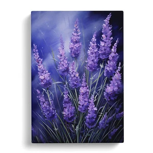 Lavender Flower Realism Canvas Wall Art Print Framed Picture Decor Living Room - Picture 1 of 4