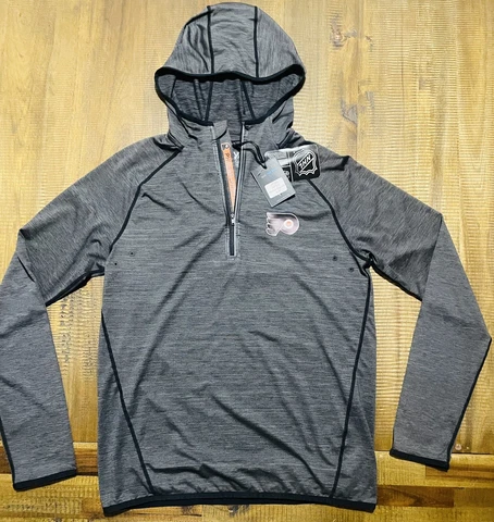 LEVELWEAR PHILADELPHIA FLYERS  CHARCOAL APEX HOODY Modern Fit Size Small Cover
