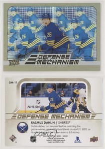 2022-23 Upper Deck Series 1 Defense Mechanism Gold Rasmus Dahlin #DM-11