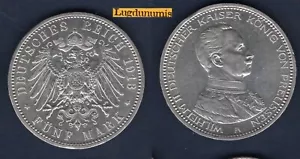 Germany - 5 Mark 1913A Berlin Prussia Sup + Wilhelm II - Germany - Picture 1 of 1