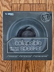Altavoz negro portátil Bluetooth VIBE con conector estéreo de 3,5 mm - Imagen 1 de 6