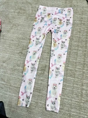 Capelli Leggings Rosa Gatos Gatitos Perros Cachorros Brillo XS S Niñas Elástico Foto 1 de 4