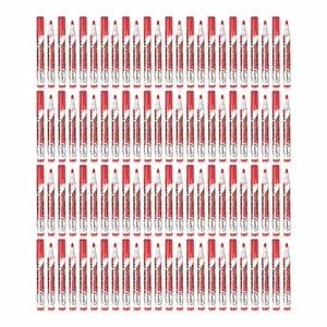 96 x RED White Board Markers Pen Dry Wipe 3mm Bullet Tip School Office Bulk Buy - Picture 1 of 6