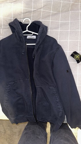 felpa con cappuccio Stone Island con cerniera