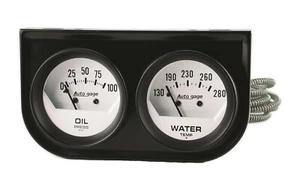 AutoMeter 2323 Auto Gage Gauge Console Oil Pressure Water Temperature 2-1/16" - Picture 1 of 3