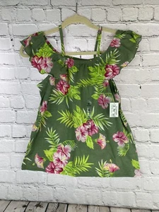 The Children’s Place XL 14 Cold Shoulder Floral Top Brand New - Picture 1 of 7