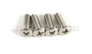 Fiat 124 Spider Sunvisor Anchor Hinge Bolt Set 4 Pcs New - Imagen 1 de 1