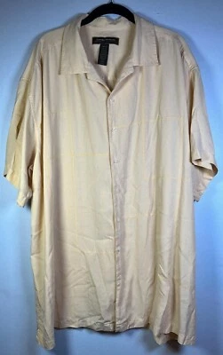 Camisa George Foreman Seda Para Hombre 2XL Campamento Hawaiano Abotonada Día del Padre Estilo MCM Foto 1 de 4