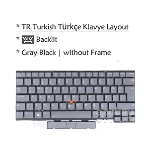 Turkish Laptop Keyboard for Lenovo Thinkpad X1 Yoga 6th Gen, 20XY 20Y0 Backlit - Picture 1 of 6