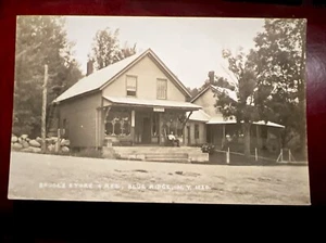 RPPC 1930's North Hudson, NY - Bruce’s Store & Rest. Vintage Real Photo Postcard - Picture 1 of 2