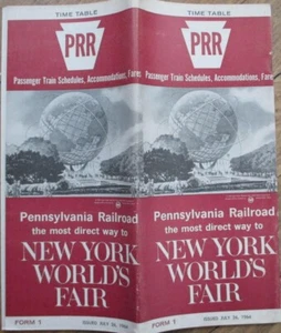 Pennsylvania Railroad 1964 Time Table, New York World's Fair Timetable Prr Juli - Bild 1 von 6
