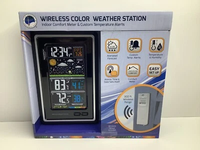New La Crosse Technology Wireless Color Weather Station S88907 with TX141TH-BV2 - Image 1 of 4
