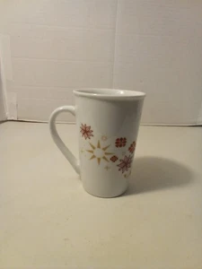 Tazza Starbucks Vacanze di Natale 5" Alta Modello Bianco Rosso Oro - Foto 1 di 11
