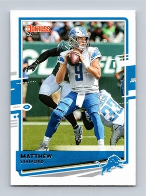 Matthew Stafford Panini 2020 Donruss #96 Variation - (2) Cards MINT - Image 1 of 4