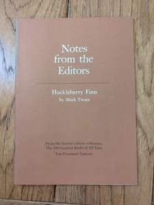 Franklin Library Notes From The Editors 100 Greatest Huckleberry Finn Mark Twain - Picture 1 of 4
