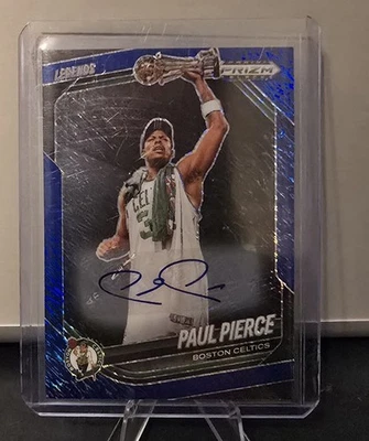 Panini Prizm Black 2024-25 - Legends Paul Pierce, Paul Pierce #258 Blue Shimmer Foto 1 de 2