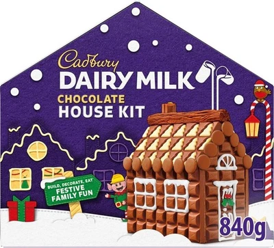 Cadbury Dairy Milk Christmas Chocolate House Kit, Selection of NO