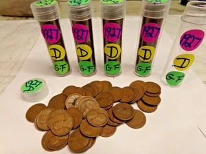 Rolls  1927 D Lincoln Wheat Cent Rolls in Good or Better Condition 50 Coins - Bild 1 von 5