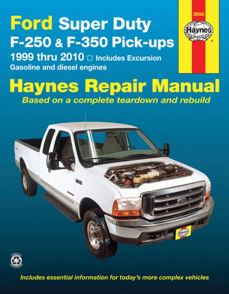 Ford Super Duty F250 F350 1999-2010 manual de servicio de reparación de taller libro Haynes Foto 1 de 1