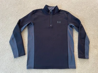 Mens Under Armour Extreme Base Scent Control Zip Pullover Black Large - Image 1 of 4