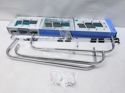 WENKO Portasciugamani Irpinia, per bagno senza foratura, da appendere, acciaio - Immagine 1 di 4