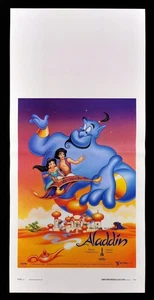 ALADDIN locandina poster Disney Animazione Cartoon Mille e una notte Arabia J67 - Foto 1 di 1