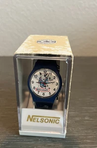 Orologio da polso vintage Bud Light Spuds Mackenzie Nelsonic - cassa originale mai usato - Foto 1 di 6