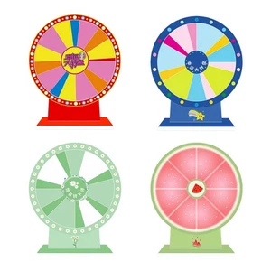 Table roulette wheel with turntable, lightweight, rotating prize wheel, for - Picture 1 of 25