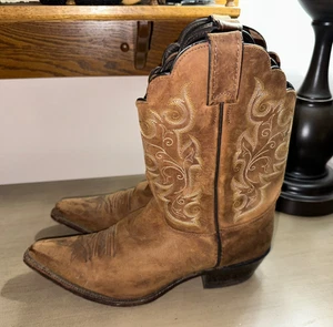 JUSTIN Mujer Colección Vintage Cuero Botas Vaqueras 11 B EE. UU. L4933 USADAS EN EXCELENTE ESTADO - Imagen 1 de 7