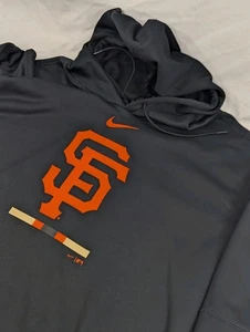 New No Tags 3XL San Francisco Giants Dri Fit Black Hoodie Pullover MLB Baseball - Picture 1 of 8