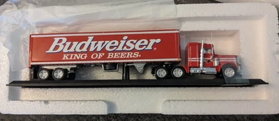 * Dinky Matchbox Collectibles Budweiser Peterbilt Tractor Trailer - Image 1 of 2