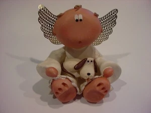 Figurina vintage guance angelo CANE/CUCCIOLO Kirk's Kritters Russ 2001 spedizione gratuita - Foto 1 di 2