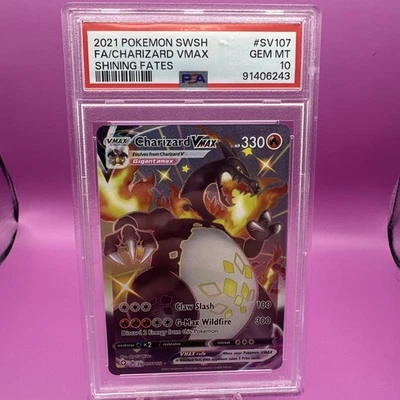 PSA 10 2021 Pokemon SWSH FA Charizard Vmax Shining Fates - Image 1 of 2