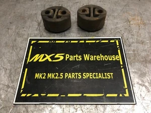 MAZDA MX5 MK2 NB 1.6 1.8 1998-2005 EXHAUST PIPE BACK BOX SILENCER RUBBERS x2 - Picture 1 of 2