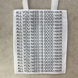 R+CO, LIMITED EDITION Reusable Tote Shopper Travel Bag ALL YOU NEED IS GOOD HAIR - Picture 1 of 4