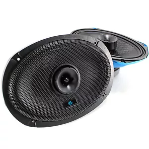 Motorcycle/Marine 6x9" Hybrid Coax 100W RMS Midrange Galeforce F1 Speakers Pair - Picture 1 of 9