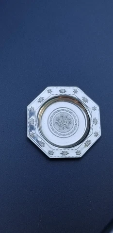 STERLING SILVER FRANKLIN MINT dollhouse MINIATURE ADAM PERIOD PLATE ENGLISH Cover