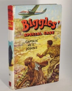 W.E. Johns Biggles' Special Case 1st Edition Laminated Boards 1963 - Imagen 1 de 4