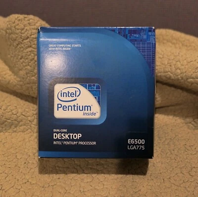 NEW SEALED BOX INTEL PENTIUM E6500 DualCore  2.93GHz Processor CPU SLGUH - Image 1 of 4