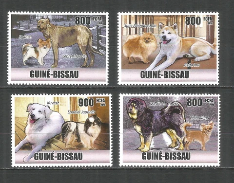 Guinea Bissau 2010 year, mint MNH (**) dogs Cover