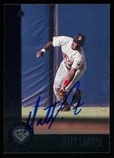 1996 Leaf MATT LAWTON Signed Card autograph AUTO TWINS