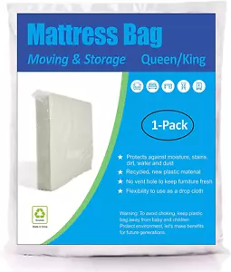 Borsa materasso Comforthome per spostamento e stoccaggio, taglia regina e king, confezione da 1 - Foto 1 di 12