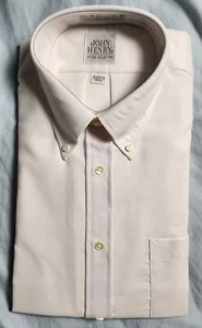 John Henry Fitted Collection Men's Dress Shirt White Size 15.5 / 32-33 Hong Kong - Picture 1 of 7