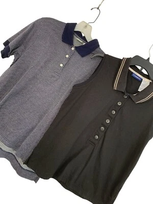 Lote de 2 camisetas polo de golf para mujer M Izod + Catalina usadas en excelente estado 8844 ropa activa Foto 1 de 4