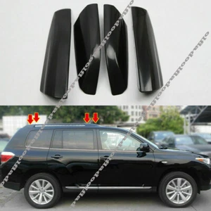 4p For Toyota Highlander 2008-13 Black Roof Rack Rails End Cover Shells Replace - Bild 1 von 8
