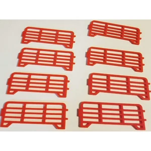 Paquete de 8 puertas rojas impresas en 3D 1/64 - Imagen 1 de 1