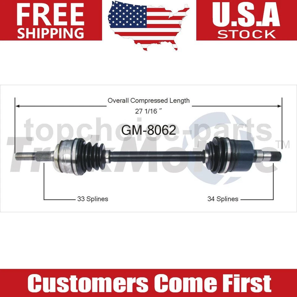OE Rear Right CV Axle Shaft For Pontiac Fiero 2.5L Automatic Trans 1984-1988 - Image 1 of 1
